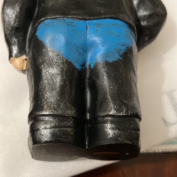 Vintage HARLEY DAVIDSON Biker Gnome  Motorcycle Leather Man Cave Decor - Picture 15 of 16